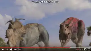 Disney Dinosaur Carnotaurus Chase Pachyrhinosaurus