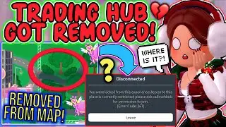 TRADING HUB GOT REMOVED FROM THE MAP IN ROYALE HIGH! WHY DID THIS HAPPEN?! ROBLOX Glitterfrost News
