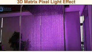 3D Matrix light pixel lighting for 3D interactive effect for lighting show party nightclub events