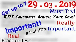 IELTS Listening Practice Test 2019 With Answers | 29.03.2019