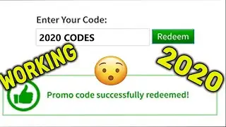 *2020 WORKING* NEW ROBLOX PROMO CODES!!
