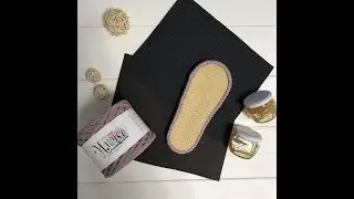 How to glue or sew a rubber sole onto a knitted slipper made from jersey yarn