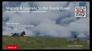 Full Transportable Export/Import into the DBaaS Cloud - Oracle 12c