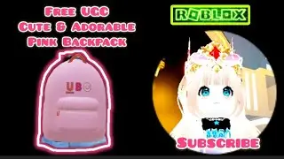 Free UGC Cute & Adorable Pink Backpack #roblox #freeitems #robux #ugc