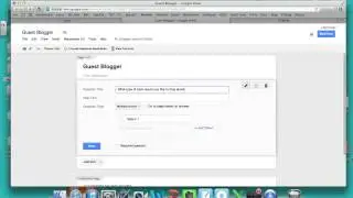 Creating and Embedding Google Form into Blog