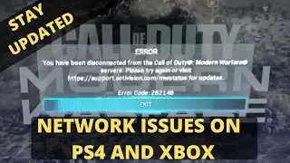 Call Of Duty Modern Warfare Server Disconnected| Error Code 262146 And 263234 PS4 And XBOX