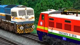 WAP4D LOCOMOTIVE CHANGE TO WAP4 | BUMPY RAILROAD | Train Simulator | Railworks 3 | NTG GAMING