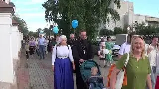 Молебен и парад в честь праздника Семьи, любви и верности. Томск 8 июля 2024 года