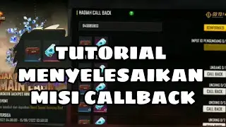 TUTORIAL MENYELESAIKAN MISI CALLBACK