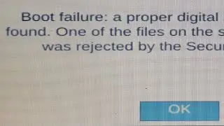 Boot Failure A Proper Digital Signature Was not Found  Fixed Toshiba How To Secure Boot Disable