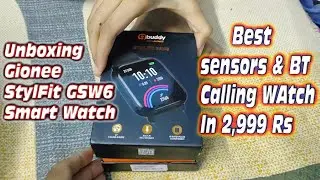 Gionee StylFit GSW6 1.7 inch, 2.5 Curved BT Calling Smart Watch Unboxing & what we get inside box ?