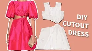DIY CUTOUT Dress Pattern Drafting Tutorial | Kim Dave