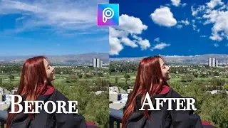 Cara Edit Foto Awan Biru || PicsArt Tutorial || Di HP Android