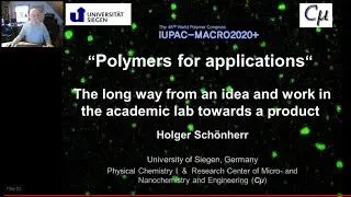 IUPAC Polymer Edu Workshop2020+ Lecture Holger Schönherr