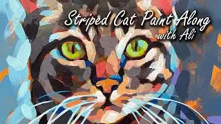 Striped Cat Paint Along