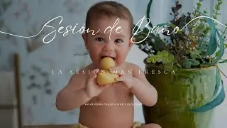 Sumérgete en la Dulce Aventura: sesión de baño de Martina a los 9 meses.