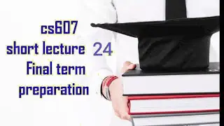 cs607 shortlecture 24||Artificial intelligence||cs607 by Vu studenthelppoint #cs607 #vushortlecture