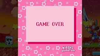 Kirby's Adventure - Game Over (NES)