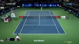 Tennis Elbow 2013 ATP TOUR DUBAI DUTY FREE TENNIS CHAMPIONSHIPS 2nd Round VS RAFAEL NADAL