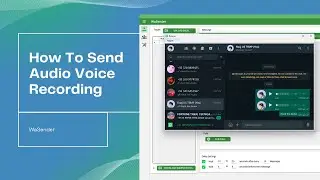WaSender - How to Send Audio  Recording