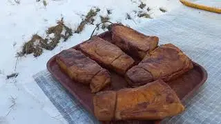 Коптим свиную грудинку