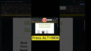 How to Type the Chess Symbols Using Keyboard Shortcuts