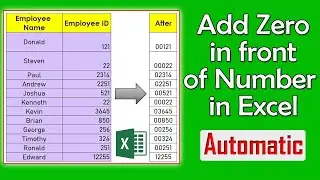 How to Add 0 Before a Number in Excel | Add Leading Zeros in Excel