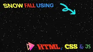How to create snowfall animation using CSS and JavaScript | with source code