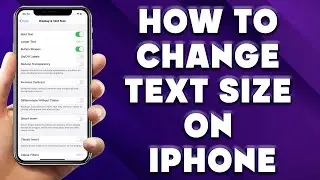 How to Change Text Size on iPhone 🔥 How to Increase Text Size on iPhone