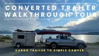 5x8 Trailer Conversion Camper Walkthrough Tour