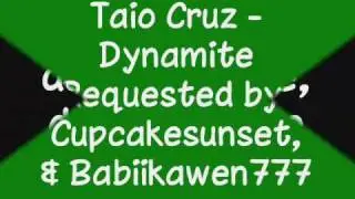 Taio Cruz - Dynamite + Lyrics