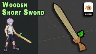 Wooden Short Sword - 3D Weapon Modeling | Blender Timelapse (Project Island on Unity)