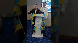 Iryna Rura speaking at NEU Ukraine meeting