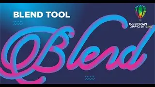 BLEND Tool in Corel Draw | Corel Draw Tutorial Blend Tool 3D Text Method | 3D Blend Effect