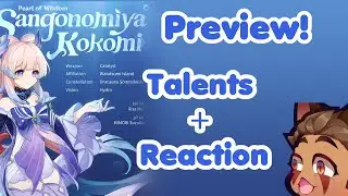 KOKOMI IS COMING!! Talents and Abilities breakdown + Reaction! | Genshin Impact