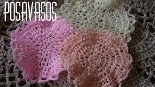 Posavasos de ganchillo para aprender a tejer