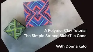 A Polymer Clay Tutorial: The Simple Striped Slab/Tile Came (reformat)