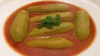 Lebanese stuffed zucchini kousa mahshi -  طريقة تحضير الكوسا المحشي باللحمة