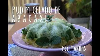 Pudim gelado de abacaxi