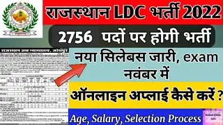 High Court LDC Bharti 2022 | Rajasthan High Court LDC Vacancy 2022 | Rajasthan LDC Vacancy 2022