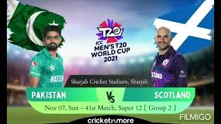 Pakistan vs Scotland T20wc2021 numerology prediction