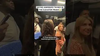 SAYING AWKWARD THINGS IN THE ELEVATOR PRANK #a12funny #funny #comedyprank #dubai #prank #london #uk