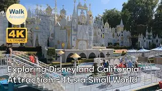 【4K60】 Walking - Disneyland Park, It's a Small World (Attraction)