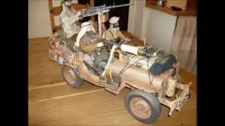 1/6TH SCALE SAS/LRDG WW2 JEEP, Figures,head sculpts