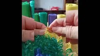 Вяжем мочалку Ёжика крючком. Мочалка - игрушка Ёжик.