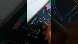 Shri Ram Drawing// Scratch art #shorts #drawing #ram #art