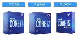 i7 10700 vs i7 10700F vs i5 10600K - RTX 3060 Ti - Gaming Comparison