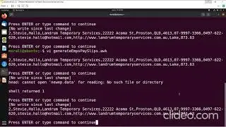 Linux awk: generate payslip