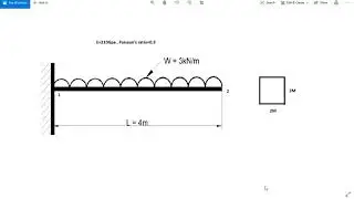 cantilever beam with uniformly distributed load in ansys 19.2