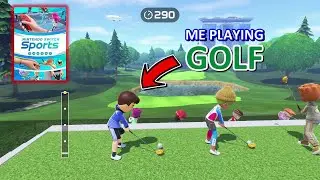 Nintendo Switch Sports - Playing Golf for the First Time (I Came 1st Place)